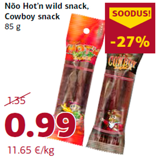 Allahindlus - Nõo Hot’n wild snack, Cowboy snack 85 g