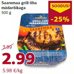 Allahindlus - Saaremaa grill-liha mädarõikaga 500 g