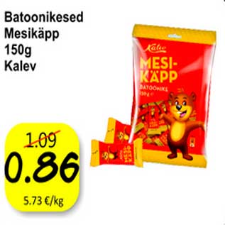 Allahindlus - Batoonikesed Mesikäpp Kalev