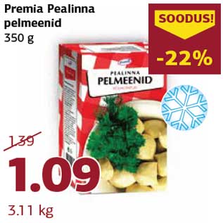 Allahindlus - Premia Pealinna pelmeenid