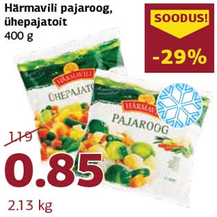 Allahindlus - Härmavili pajaroog, ühepajatoit