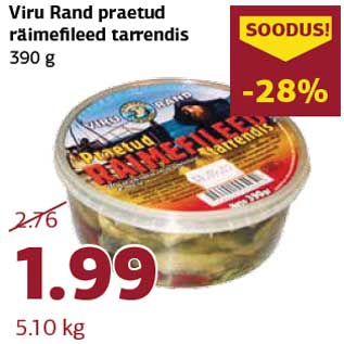 Allahindlus - Viru Rand praetud räimefileed tarrendis