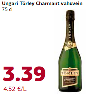 Allahindlus - Ungari Törley Charmant vahuvein 75 cl