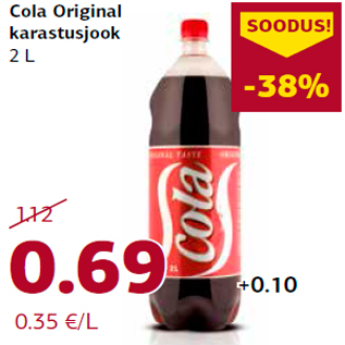 Allahindlus - Cola Original karastusjook 2 L