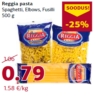 Allahindlus - Reggia pasta