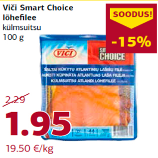 Allahindlus - Viči Smart Choice lõhefilee