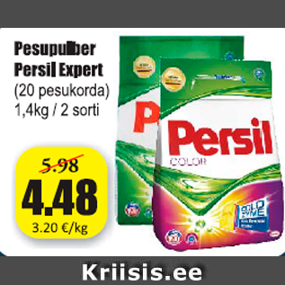 Allahindlus - Pesupulber Persil Expert