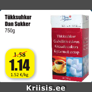 Allahindlus - Tükksuhkur Dan Sukker 750 g