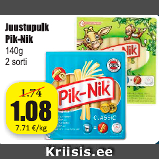 Allahindlus - Juustupulk Pik-Nik