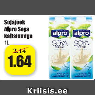 Allahindlus - Sojajook Alpro Soya kaltsiumiga 1 l