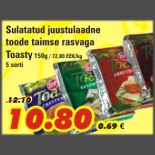 Allahindlus - Sulatatud juustulaadne toode taimse rasvaga Toasty