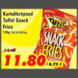 Allahindlus - Kartulikrõpsud Taffel Snack Fries