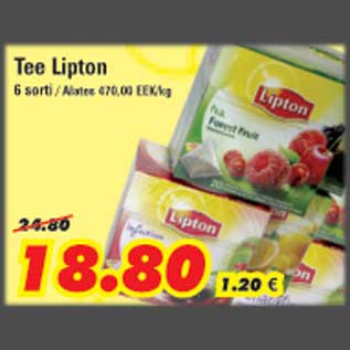 Allahindlus - Tee Lipton