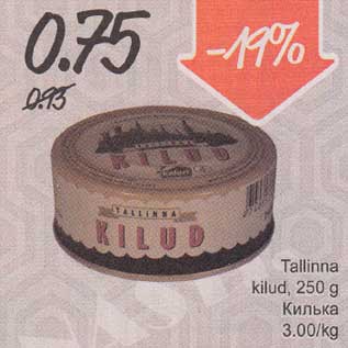 Allahindlus - Tallinna kilud, 250 g