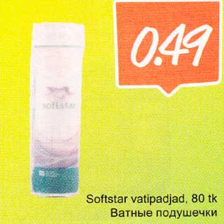 Allahindlus - Softstar vatipadjad, 80 tk