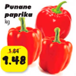 Allahindlus - Punane paprika kg