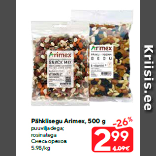 Allahindlus - Pähklisegu Arimex, 500 g