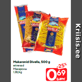 Allahindlus - Makaronid Divella, 500 g