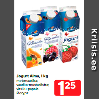 Allahindlus - Jogurt Alma, 1 kg