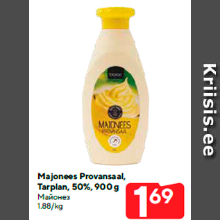 Allahindlus - Majonees Provansaal, Tarplan, 50%, 900 g