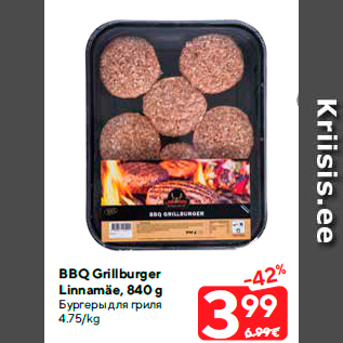 Allahindlus - BBQ Grillburger Linnamäe, 840 g