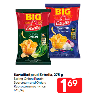 Allahindlus - Kartulikrõpsud Estrella, 275 g