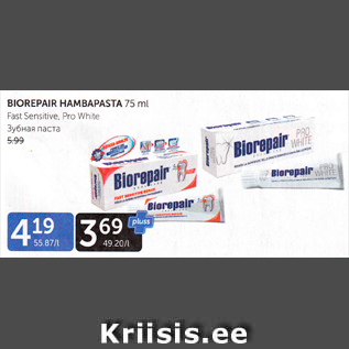 Allahindlus - BIOREPAIR HAMBAPASTA 75 ML