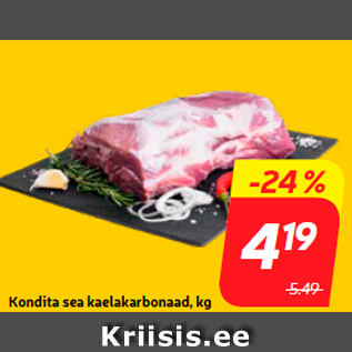 Allahindlus - Kondita sea kaelakarbonaad, kg