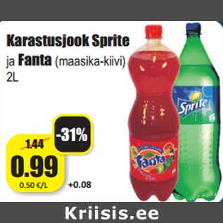 Allahindlus - Karastusjook Sprite ja Fanta