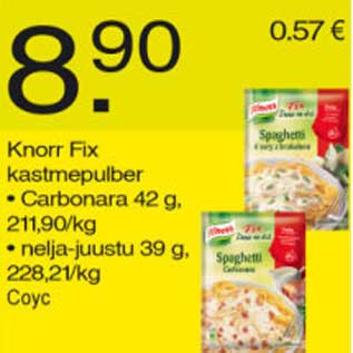 Allahindlus - Knorr Fix kastmepulber