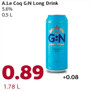 Allahindlus - A.Le Coq G:N Long Drink