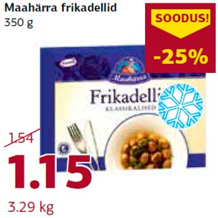 Allahindlus - Maahärra frikadellid 350 g