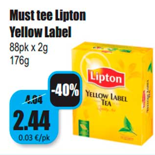 Allahindlus - Must tee Lipton Yellow Label