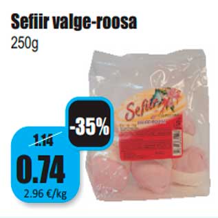 Allahindlus - Sefiir valge-roosa 250g