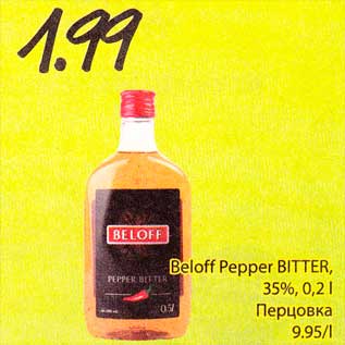 Allahindlus - Beloff Pepper BITLER