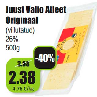 Allahindlus - Juust Valio Atleet Originaal