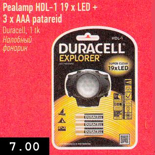 Allahindlus - Pealamp HDL-1 19xLED + 3 x AAA patareid