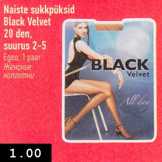 Allahindlus - Naiste sukkpüksid Blask Velvet 20 den