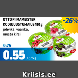 Allahindlus - OTTO PIIMAMEISTER KODUJUUSTUMAIUS 150 g