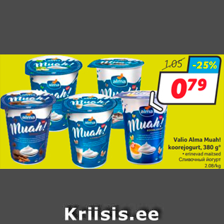 Allahindlus - Valio Alma Muah! koorejogurt, 380 g*