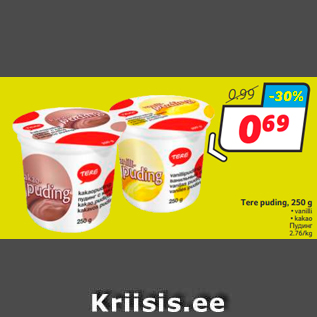 Allahindlus - Tere puding, 250 g