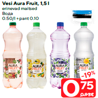 Allahindlus - Vesi Aura Fruit, 1,5 l