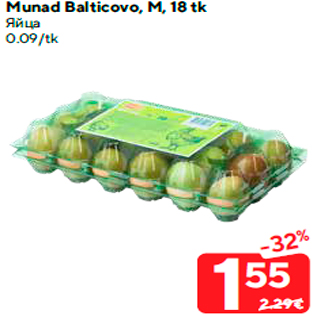 Allahindlus - Munad Balticovo, M, 18 tk