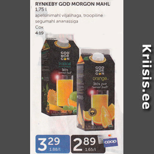 Allahindlus - RYNKEBY GOD MORGON MAHL 1,75 L