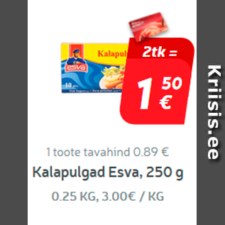 Allahindlus - Kalapulgad Esva, 250 g