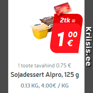 Allahindlus - Sojadessert Alpro, 125 g