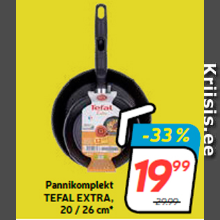 Allahindlus - Pannikomplekt TEFAL EXTRA, 20 / 26 cm*