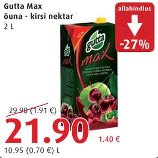 Allahindlus - Gutta Max õuna-kirsi nektar