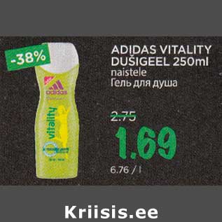 Allahindlus - ADIDAS VITALITY DUŠIGEEL 250 ml naistele