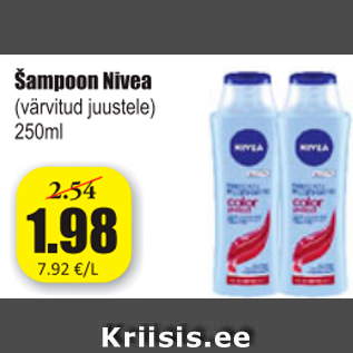 Allahindlus - Šampoon Nivea